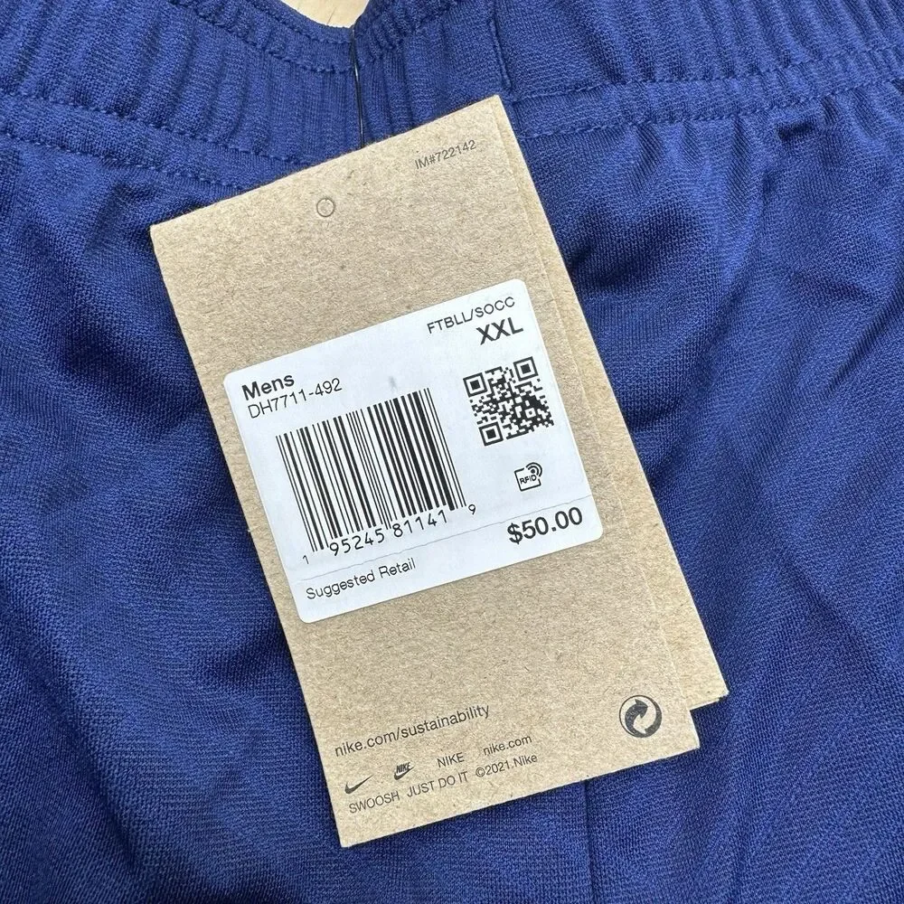NEW FC Barcelona Nike Dri-Fit Striker Soccer Shorts Mens 2XL SLIM DH7711-492